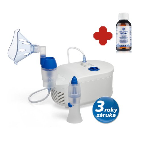 Inhalátor s nosní sprchou OMRON C102 Total + dárek:VINCENTKA k inhalaci ZDARMA!